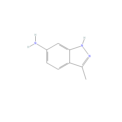 Chemical structure of 3-methyl-1H-indazol-6-amine