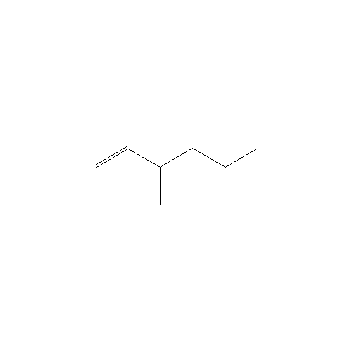 Chemical structure of 3-Methyl-1-hexene