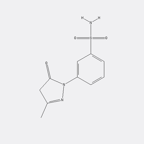 Chemical structure of 3-Methyl-1-(3'-sulfoamidophenyl)-5-pyrazolone