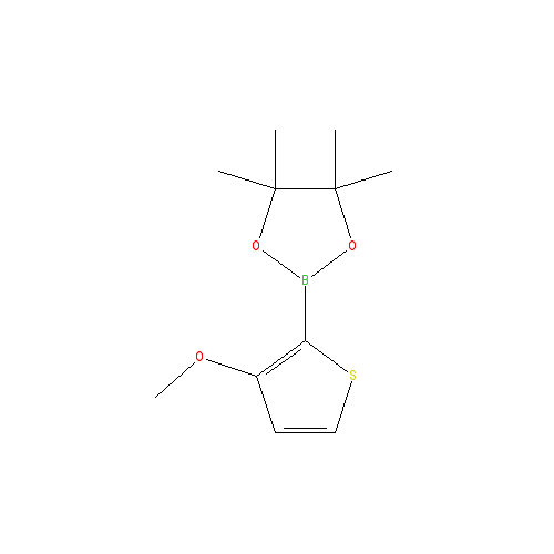 Chemical structure of 3-Methoxythiophene-2-boronic acid pinacol ester