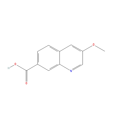 Chemical structure of 3-Methoxyquinoline-7-carboxylic acid