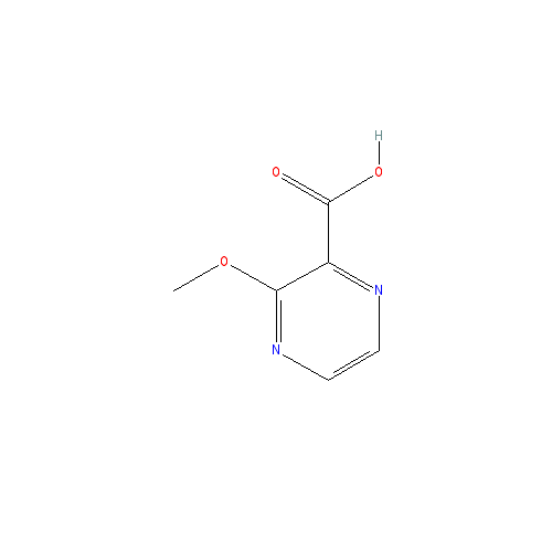 Chemical structure of 3-Methoxypyrazine-2-carboxylic acid