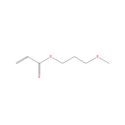 Chemical structure of 3-Methoxypropyl Acrylate (stabilized with MEHQ)
