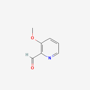 Chemical structure of 3-Methoxypicolinaldehyde