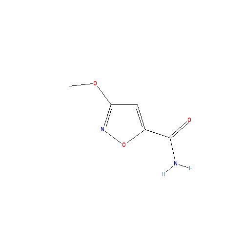 Chemical structure of 3-Methoxyisoxazole-5-carboxamide