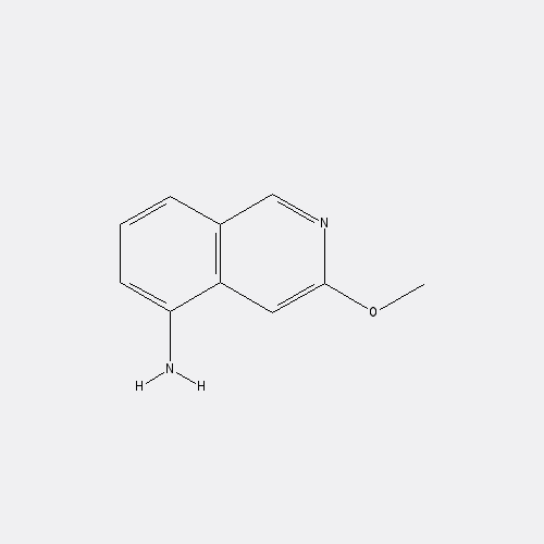 Chemical structure of 3-Methoxyisoquinolin-5-amine