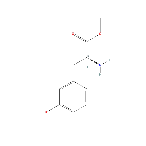 Chemical structure of 3-Methoxy-D-phenylalanine methyl ester hydrochloride