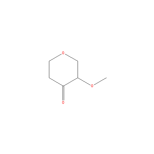 Chemical structure of 3-Methoxyoxan-4-one