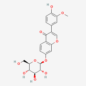 Chemical structure of 3'-Methoxydaidzin