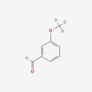 Chemical structure of 3-METHOXY-D3-BENZALDEHYDE