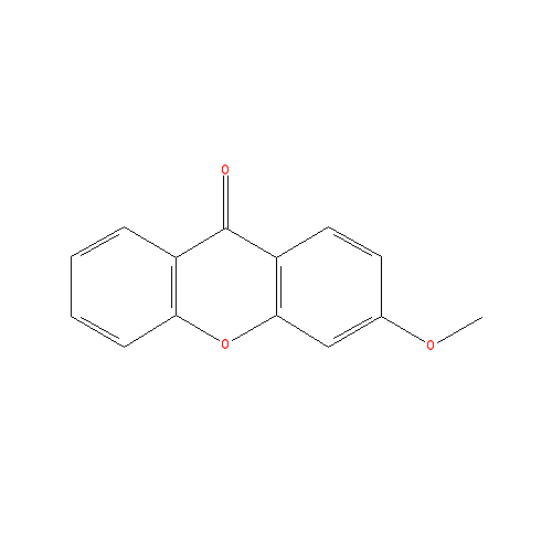 Chemical structure of 3-Methoxyxanthone