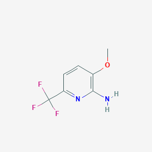 Chemical structure of 3-Methoxy-6-(trifluoromethyl)pyridin-2-amine