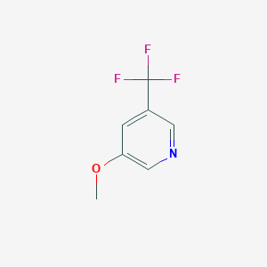 Chemical structure of 3-Methoxy-5-(trifluoromethyl)pyridine