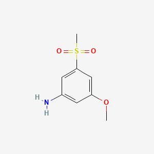 Chemical structure of 3-Methanesulfonyl-5-methoxyaniline