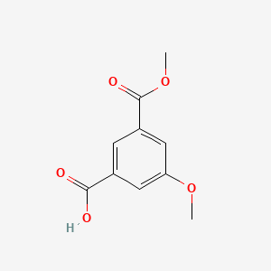 Chemical structure of 3-Methoxy-5-(methoxycarbonyl)benzoic acid