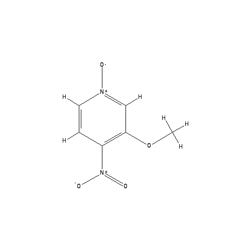 Chemical structure of 3-Methoxy-4-nitropyridine 1-oxide