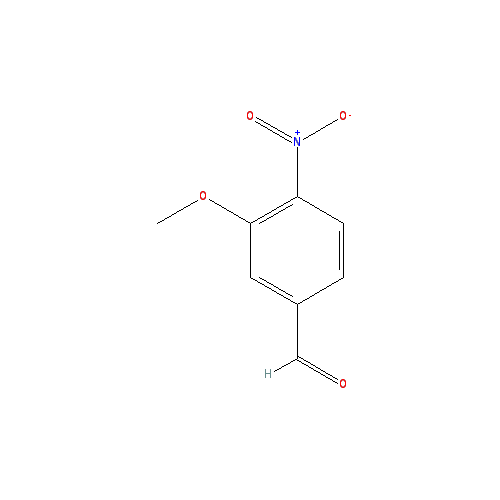 Chemical structure of 3-Methoxy-4-nitrobenzaldehyde
