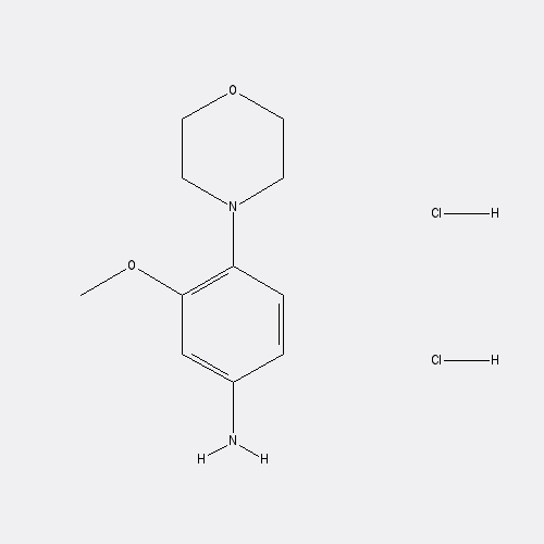 Chemical structure of 3-Methoxy-4-morpholinoaniline Dihydrochloride