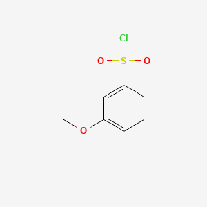 Chemical structure of 3-Methoxy-4-methylbenzenesulfonyl chloride