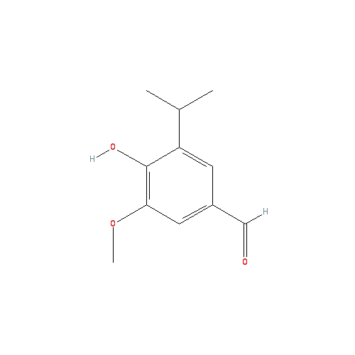 Chemical structure of 3-Methoxy-4-hydroxy-5-isopropyl benzaldehyde