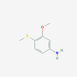 Chemical structure of 3-Methoxy-4-(Methylsulfanyl)Aniline