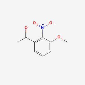 Chemical structure of 3'-Methoxy-2'-nitroacetophenone