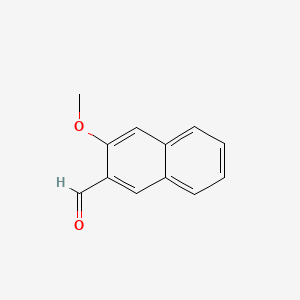 Chemical structure of 3-Methoxy-2-naphthaldehyde
