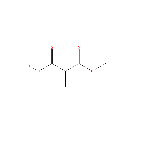 Chemical structure of 3-Methoxy-2-methyl-3-oxopropanoic acid