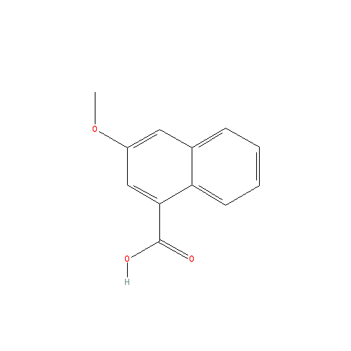 Chemical structure of 3-Methoxy-1-naphthoic acid