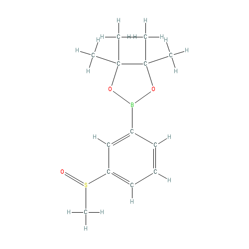 Chemical structure of 3-Methanesulfinylphenylboronic Acid Pinacol Ester