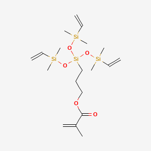 Chemical structure of 3-METHACRYLOXYPROPYLTRIS(VINYLDIMETHYLSILOXY)SILANE