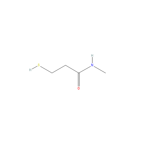 Chemical structure of 3-Mercapto-N-methylpropanamide