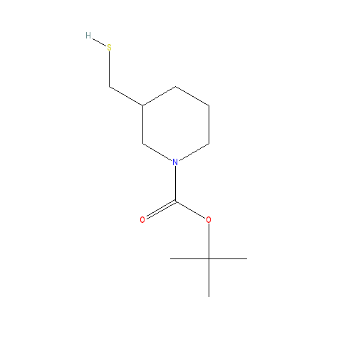 Chemical structure of 3-MercaptoMethyl-piperidine-1-carboxylic acid tert-butyl ester