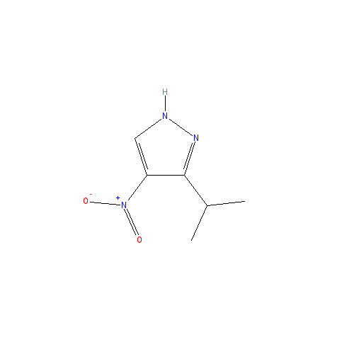 Chemical structure of 3-Isopropyl-4-nitro-1H-pyrazole