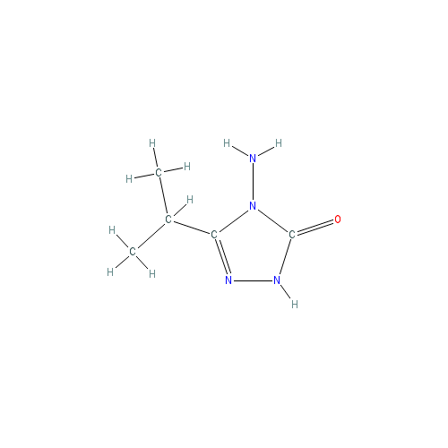 Chemical structure of 3-isopropyl-4-amino-1,2,4-triaZol-5-one