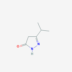 Chemical structure of 3-Isopropyl-1H-pyrazol-5(4H)-one
