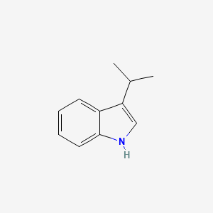 Chemical structure of 3-Isopropyl-1H-indole