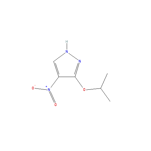 Chemical structure of 3-Isopropoxy-4-nitro-1H-pyrazole
