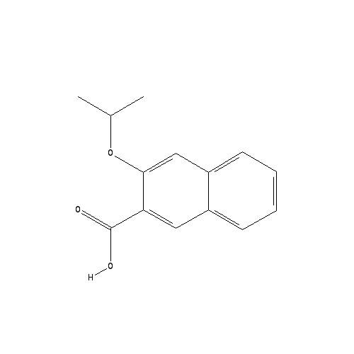 Chemical structure of 3-Isopropoxy-2-naphthoic acid
