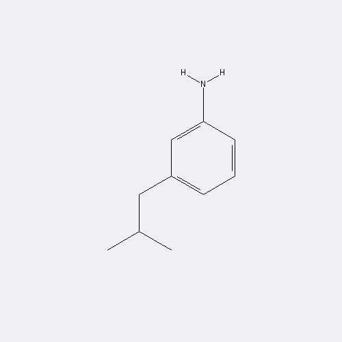 Chemical structure of 3-Isobutylaniline