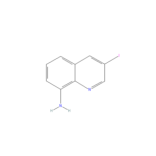 Chemical structure of 3-iodoquinolin-8-amine