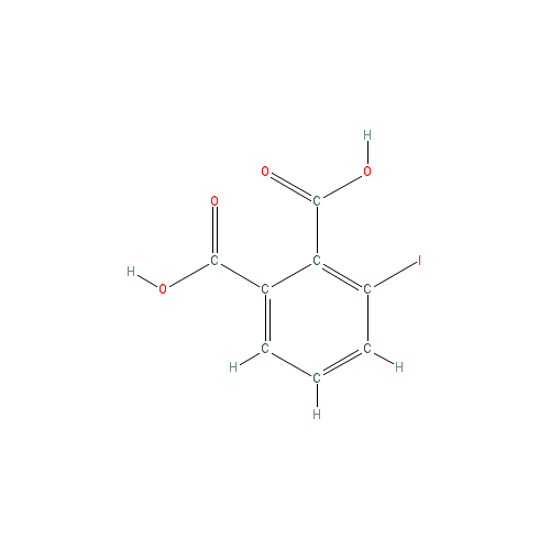 Chemical structure of 3-Iodophthalic acid