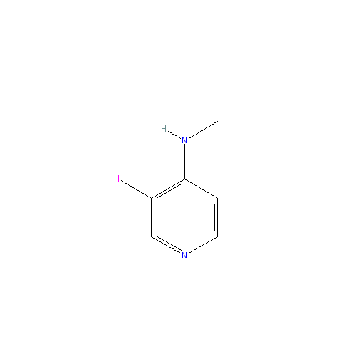 Chemical structure of 3-Iodo-N-methylpyridin-4-amine