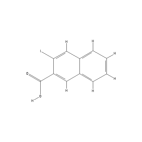 Chemical structure of 3-Iodo-2-naphthoic acid