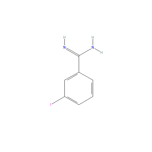 Chemical structure of 3-Iodobenzamidine hydrochloride