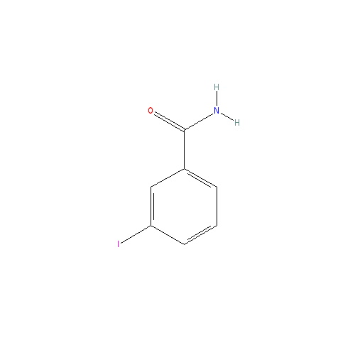 Chemical structure of 3-Iodobenzamide