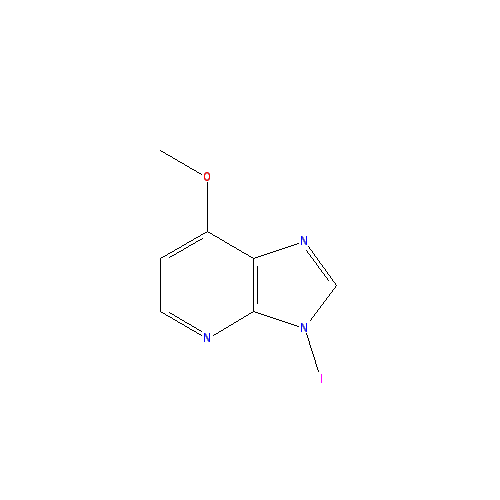 Chemical structure of 3-Iodo-7-methoxyimidazo[1,2-a]pyridine