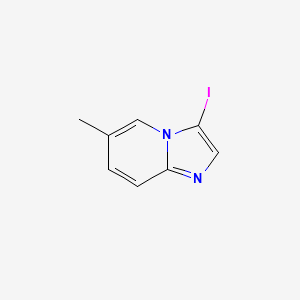 Chemical structure of 3-Iodo-6-methylimidazo[1,2-a]pyridine