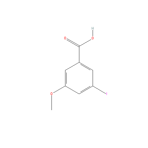 Chemical structure of 3-Iodo-5-methoxybenzoic acid