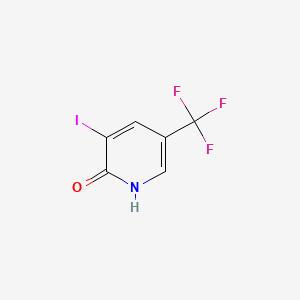 Chemical structure of 3-Iodo-5-(Trifluoromethyl)Pyridin-2-Ol